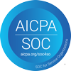 SOC 1 Type 2 logo showing MyAmici's dedication to software security, compliance. providing laboratories and biotech organisation with a safe, secure platform for their lab operations