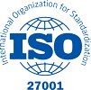 ISO 27001 Logo - showing MyAmici's ISO 27001 accreditation, compliance and security